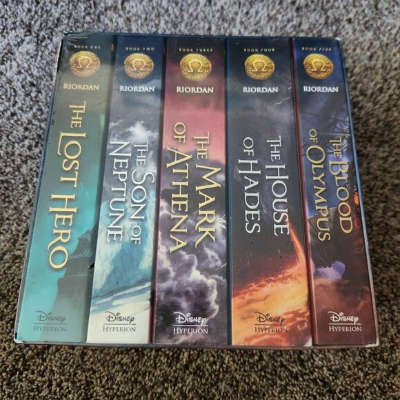 The Heroes of Olympus The Complete Series 5 Book Set by Rick Riordan - Brand new - Picture 1 of 6